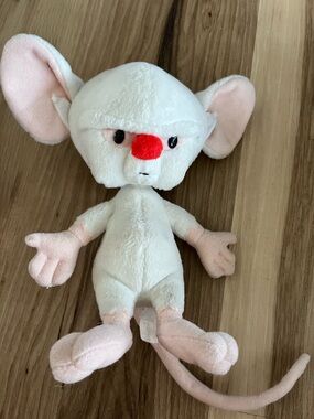 Vintage 1994 Dakin Pinky and the Brain 8" Plush